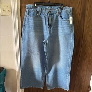 Old Navy petite baggy wide leg jeans